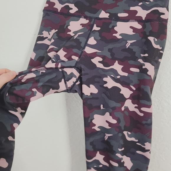 Fabletics Purple Camo Powerhold High Rise Leggings - Picture 7 of 11